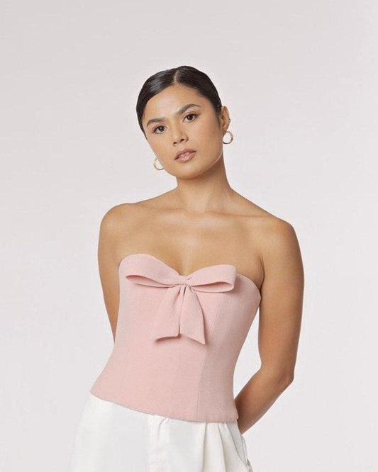 Julia Corset top in Blush Pink