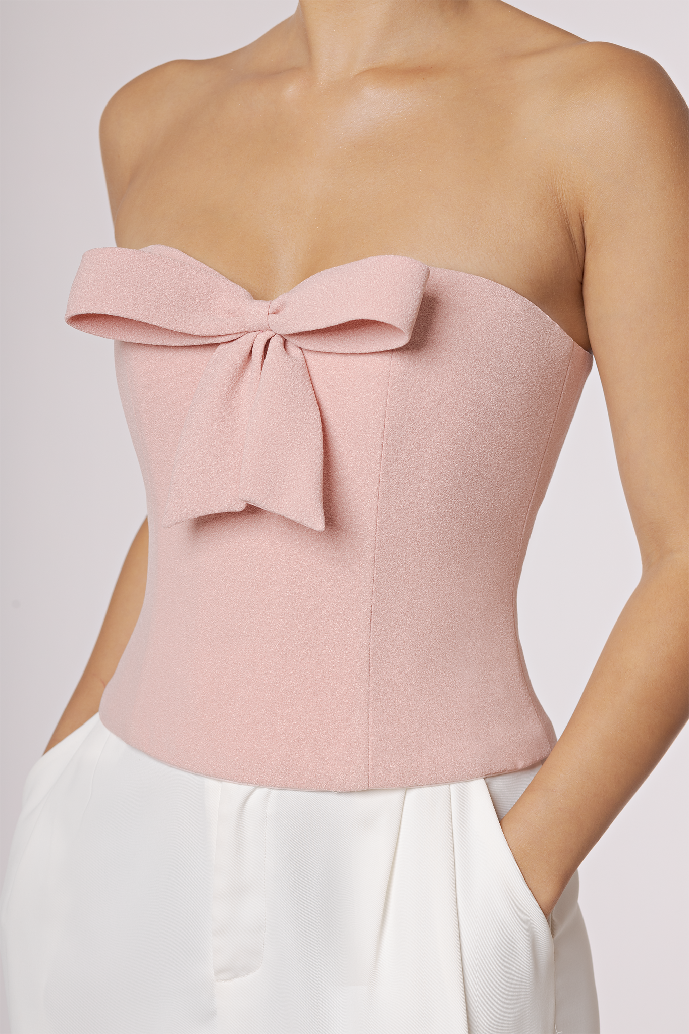 Julia Corset top in Blush Pink